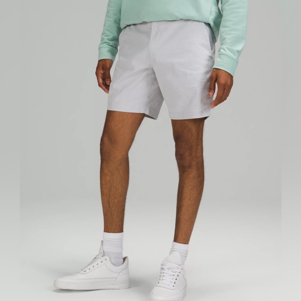Men's White Lululemon Commission Shorts